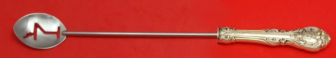 Custom Made King Edward Sterling Silver Martini Spoon by Gorham 10 Inches: Custom Made King Edward Sterling Silver Martini Spoon by Gorham 10 Inches This exquisite martini spoon features the King Edward pattern by Gorham, crafted from sterling silver. It has a hollow handle