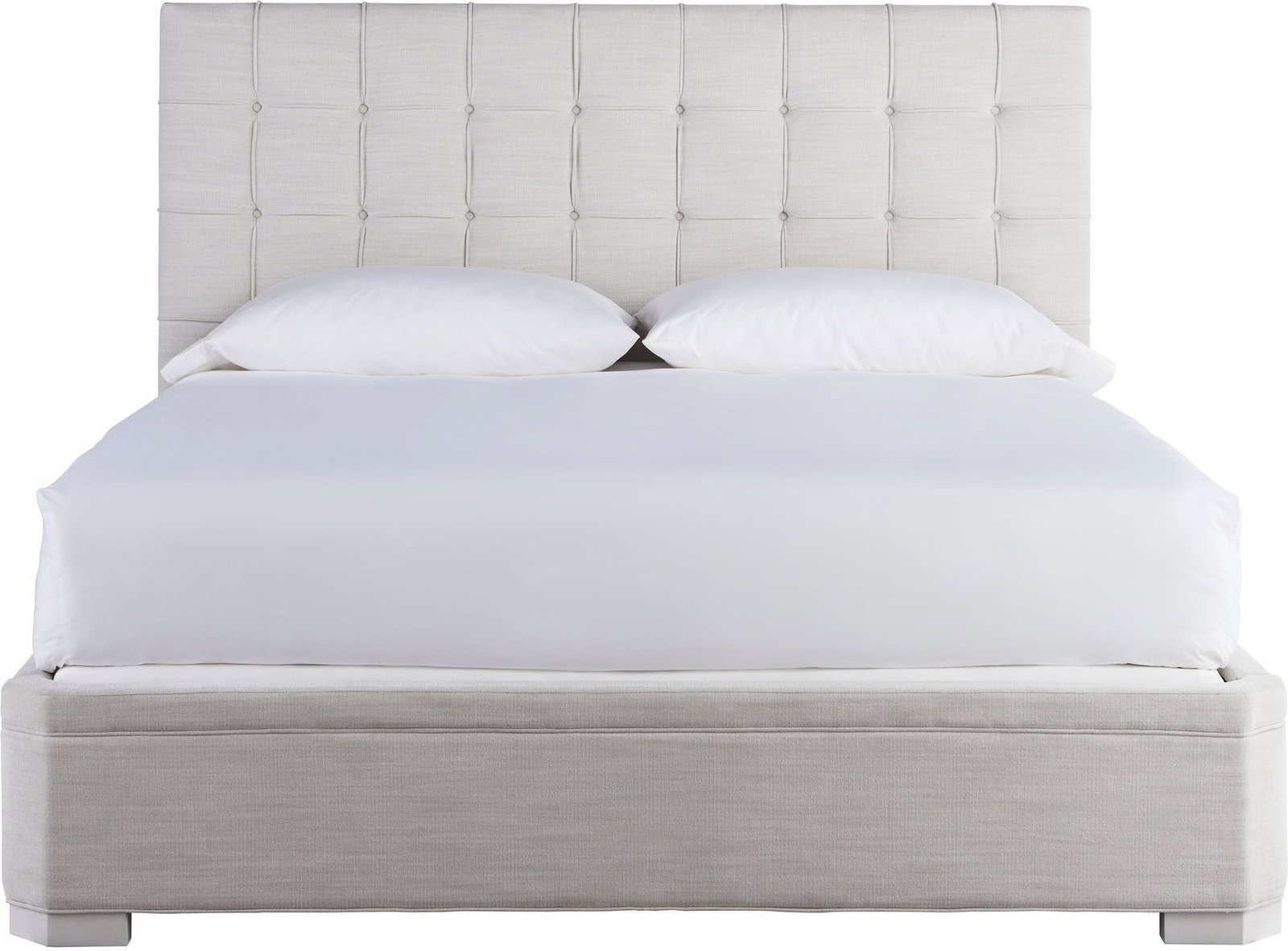 Love Joy Bliss Alabaster Uptown Bed Queen 50: Love Joy Bliss Alabaster Uptown Bed Queen 50 Button-tufted to perfection in a Woven Pewter fabric, the Uptown Bed expresses casual luxury at its finest. Hand Applied Welts Hand Applied Tufting Hand Ap