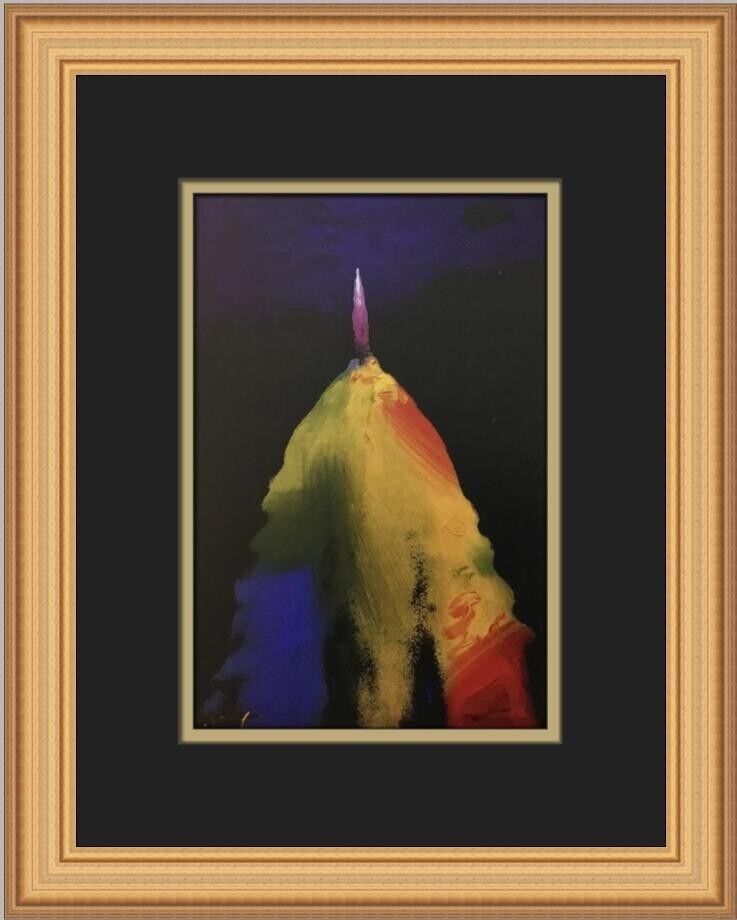 Peter Max Air and Space Custom Framed Print 12x14 in Pop Art: Peter Max Air and Space Custom Framed Print 12x14 in Pop Art This custom framed print titled 'Air and Space' by Peter Max is a medium-sized artwork measuring 12 inches in width and 14 inches in height