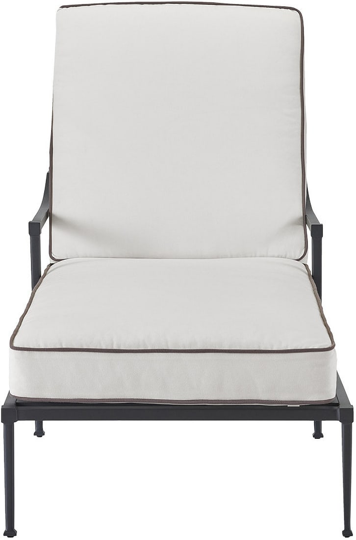 Coastal Living Seneca Chaise Lounge In Charcoal: Coastal Living Seneca Chaise Lounge In Charcoal Enjoy uninterrupted relaxation with the Seneca Chaise Lounge, a classic comfort piece showcasing a dark frame and a classic silhouette. Durable construc