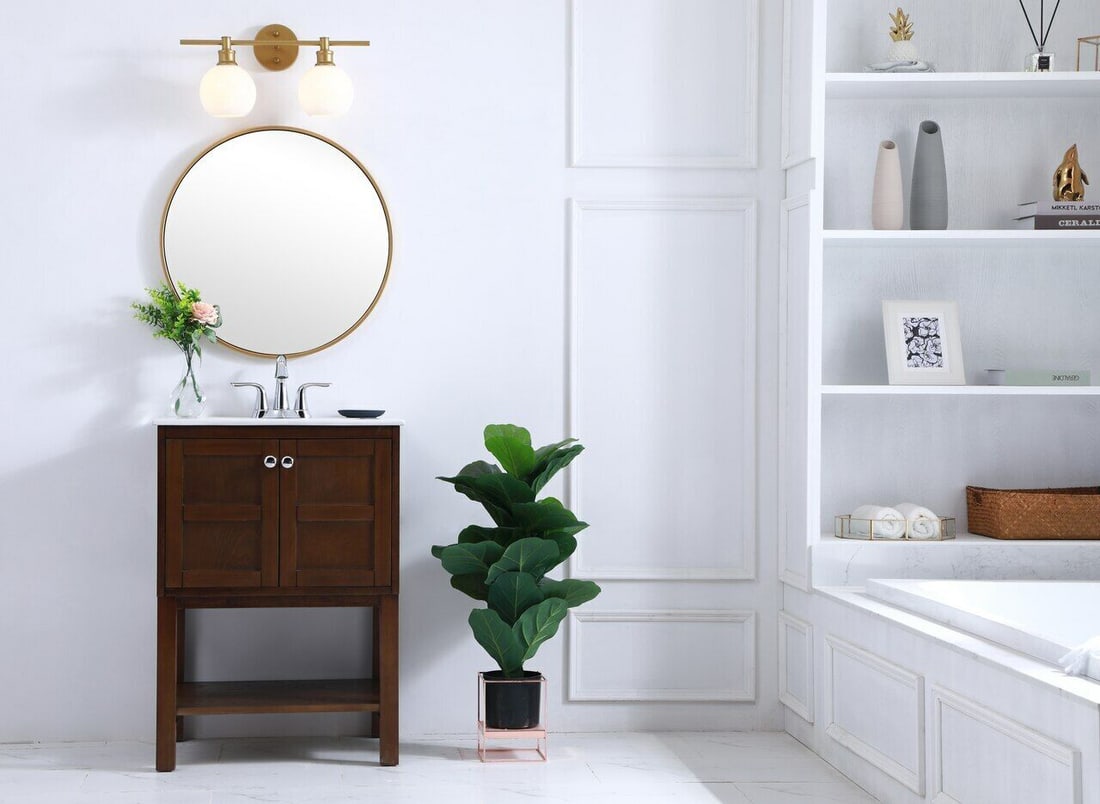 Modern Brass Wall Sconce with Frosted Glass Shade 19 Inch 2 Light: Modern Brass Wall Sconce with Frosted Glass Shade 19 Inch 2 Light Illuminate your space with this modern wall sconce featuring a brass finish and frosted white glass shades. Designed for indoor use, i