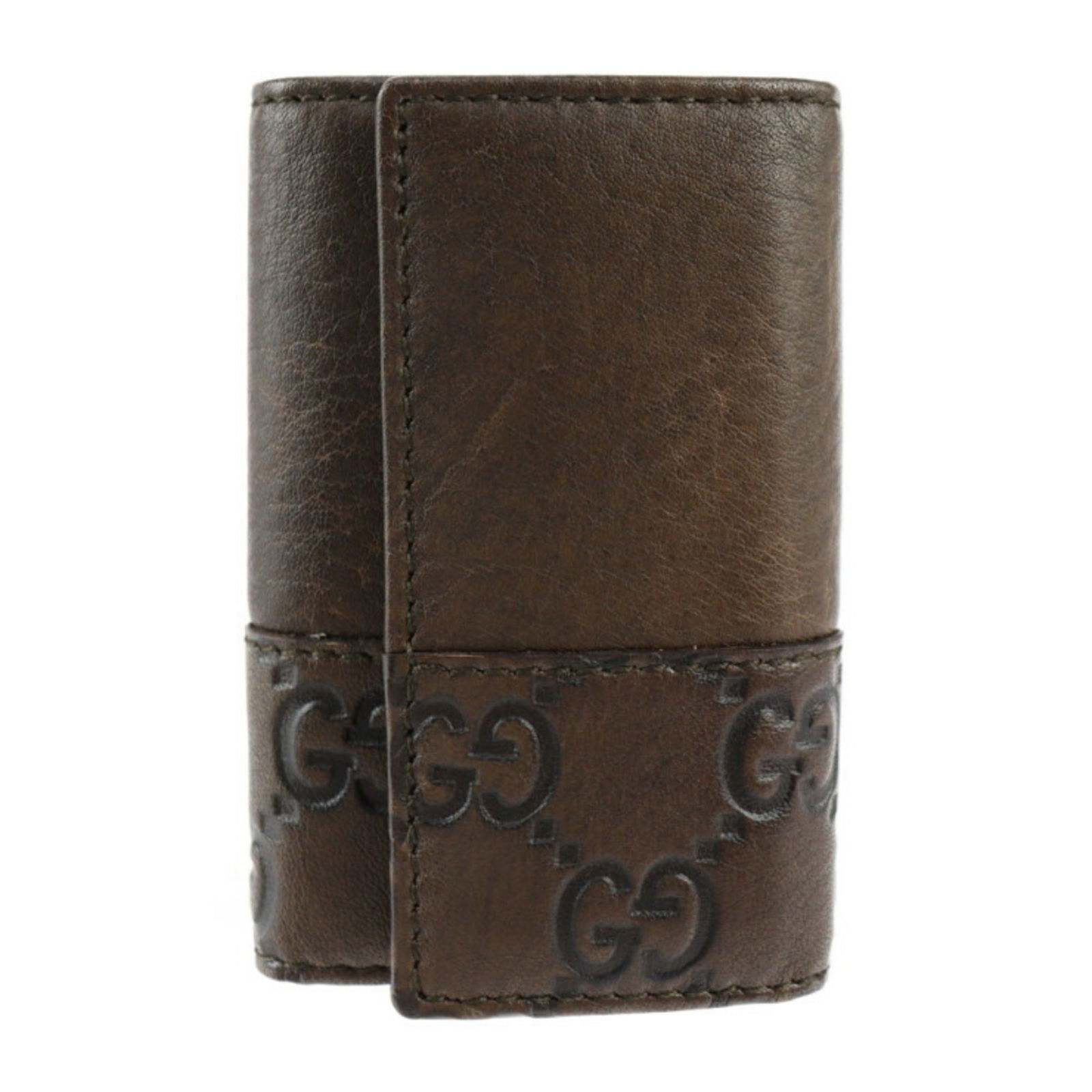 GUCCI Gucci Guccisima key case 256433 leather brown silver metal fittings 6 rows: GUCCI Gucci Guccisima key case 256433 leather brown silver metal fittings 6 rows Brand: Gucci Line: Guccissima Model: 256433 Type: Keycase Color: Brown Gender: Men Women Material: Leather Leather: Num