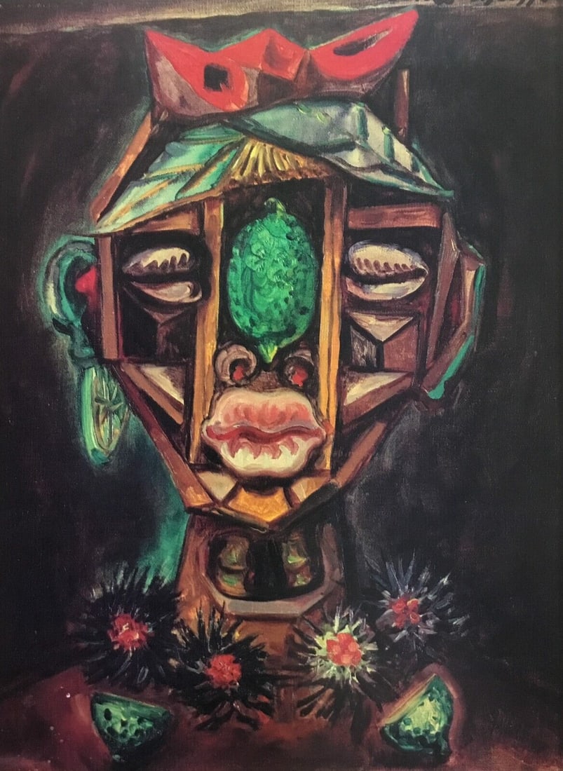 Andre Masson Woman from Martinique Custom Framed Print 2001 Surrealism Art: Andre Masson Woman from Martinique Custom Framed Print 2001 Surrealism Art This custom framed print titled 'Woman from Martinique' by Andre Masson features a medium size and is framed in a gold poly f