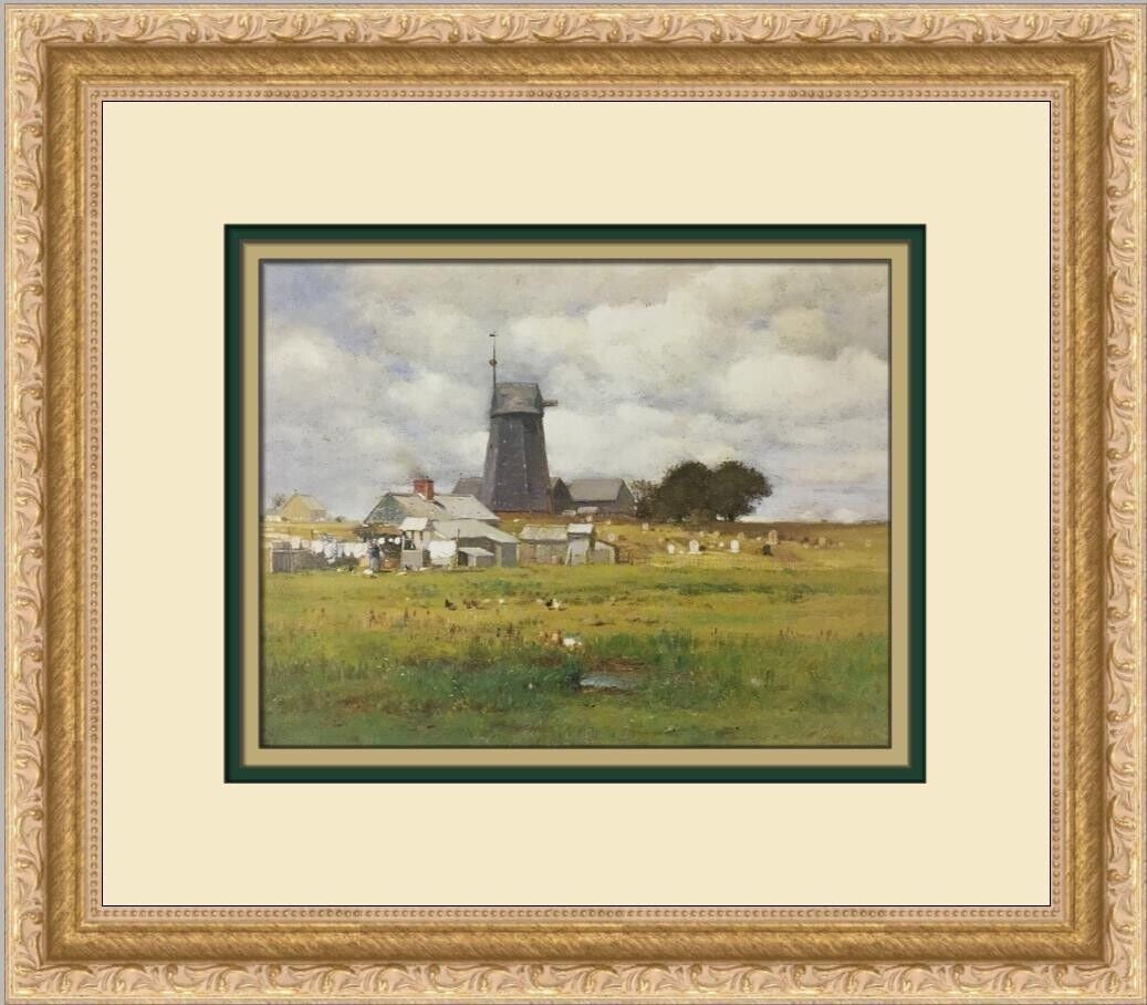 Samuel Colman Jr Thunderstorm over Long Island Custom Framed Print 12x14: Samuel Colman Jr Thunderstorm over Long Island Custom Framed Print 12x14 This custom framed print by Samuel Colman Jr features the artwork 'Thunderstorm over Long Island.' It is a medium-sized landsca