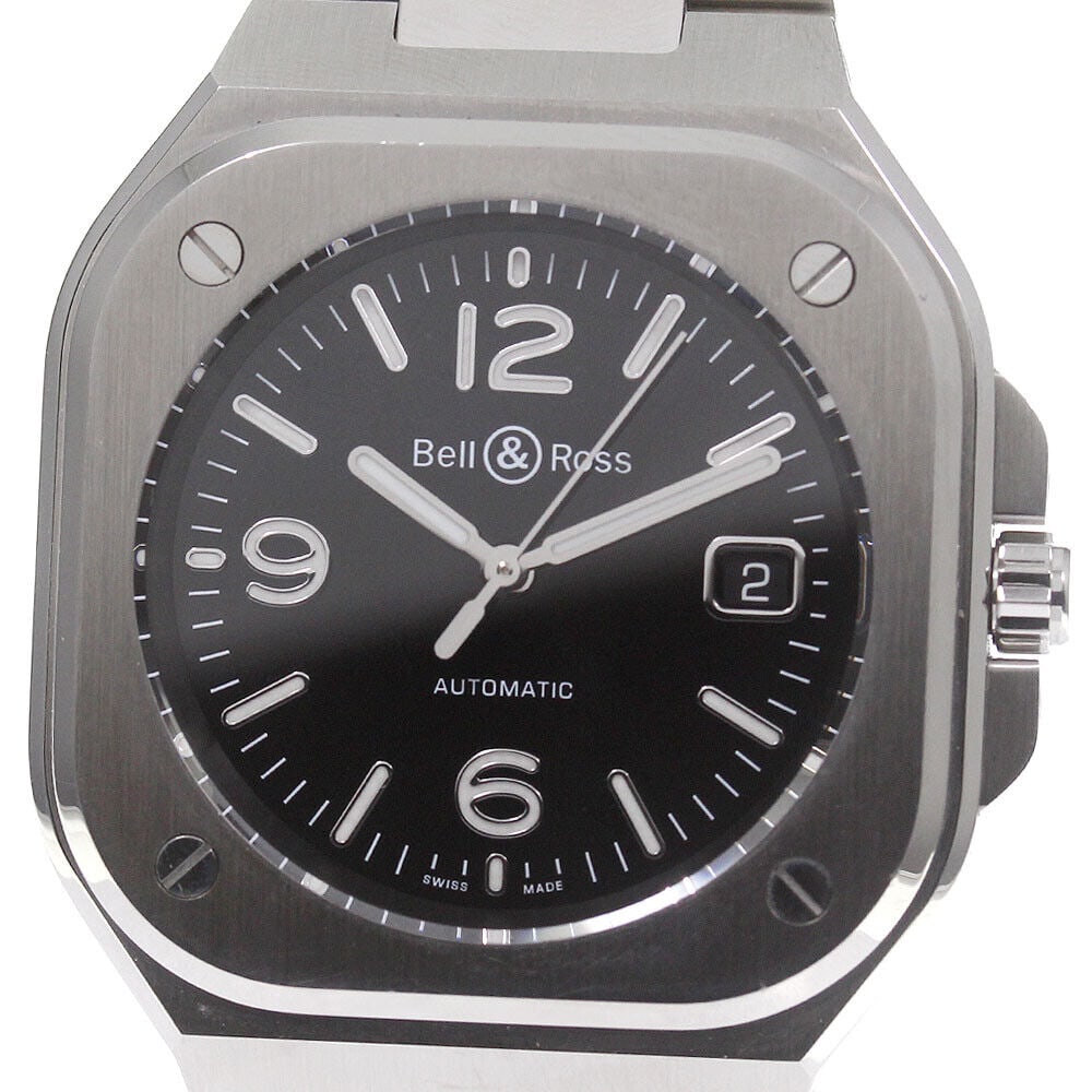 Bell & Ross BR05 Date Men's Watch Automatic Stainless Steel Black Dial: Bell & Ross BR05 Date Men's Watch Automatic Stainless Steel Black Dial This Bell & Ross BR05 Date men's watch features a stainless steel case and bracelet with a striking black dial. It operates on an