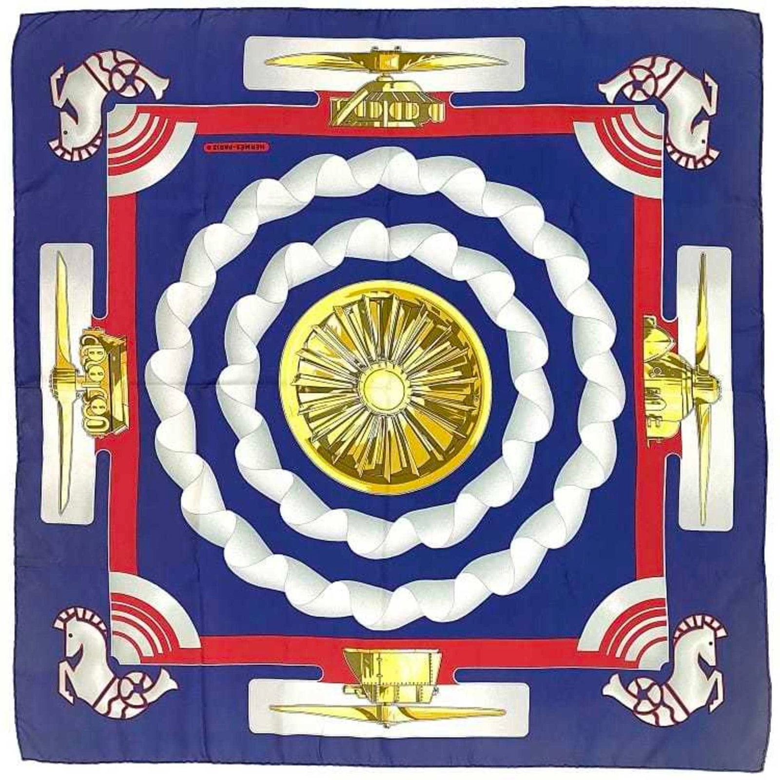 Hermes Scarf Muffler Carre Blue Gray Gold Silk 100% HERMES Seahorse Horse Women's: Hermes Scarf Muffler Carre Blue Gray Gold Silk 100% HERMES Seahorse Horse Women's Brand: Hermes Type: Scarf Gender: Women Color: Blue Gray Material: Silk Silk: Size (LxW): 89cm x 88cm / 35.03 x 34.64 