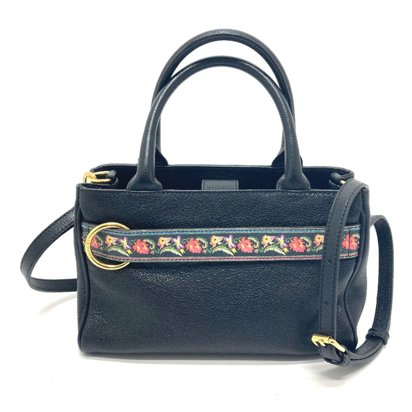 Etro Floral Bag Crossbody Handbag Fashion Accessory Hand Bag Black: Etro Floral Bag Crossbody Handbag Fashion Accessory Hand Bag Black Brand: Etro Type: Handbag Material: Leather Color: Black Gender: Women Size: 17cm x25cm x10cm/6.7 x9.8 x3.9W25cmxH17cmxD10cm/W9.8xH6.