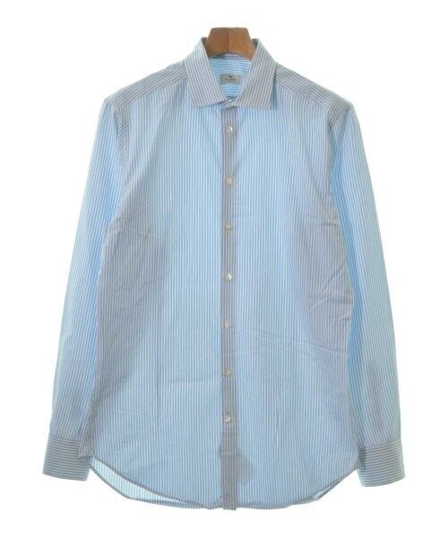 ETRO Casual Shirt Blue and White Stripe Size 41 XL: ETRO Casual Shirt Blue and White Stripe Size 41 XL This ETRO casual shirt features a blue and white stripe pattern. It is designed for men with a size of 41, approximately equivalent to XL. Perfect fo