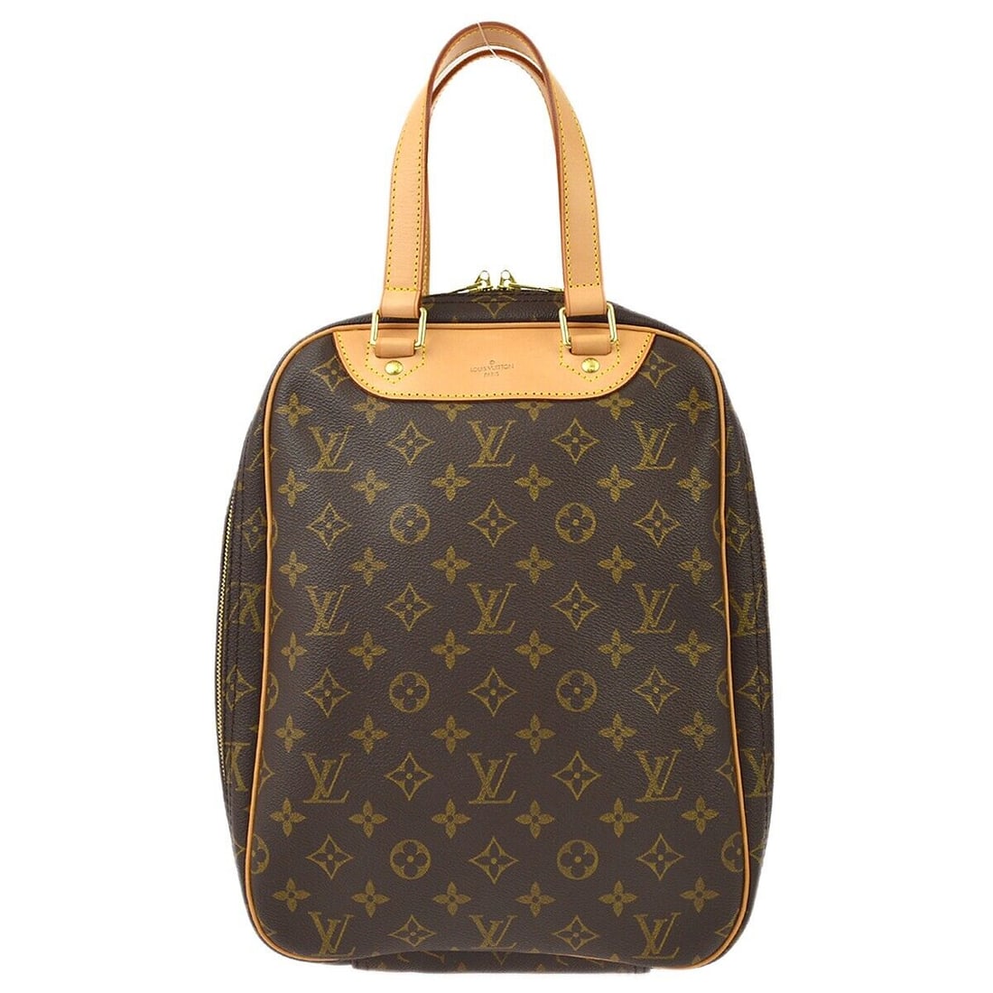 Louis Vuitton Monogram Excursion Hand Tote Bag: Louis Vuitton Monogram Excursion Hand Tote Bag This Louis Vuitton Monogram Excursion Hand Tote Bag features a luxurious monogram canvas leather exterior in brown, with double handles and a zipper clos