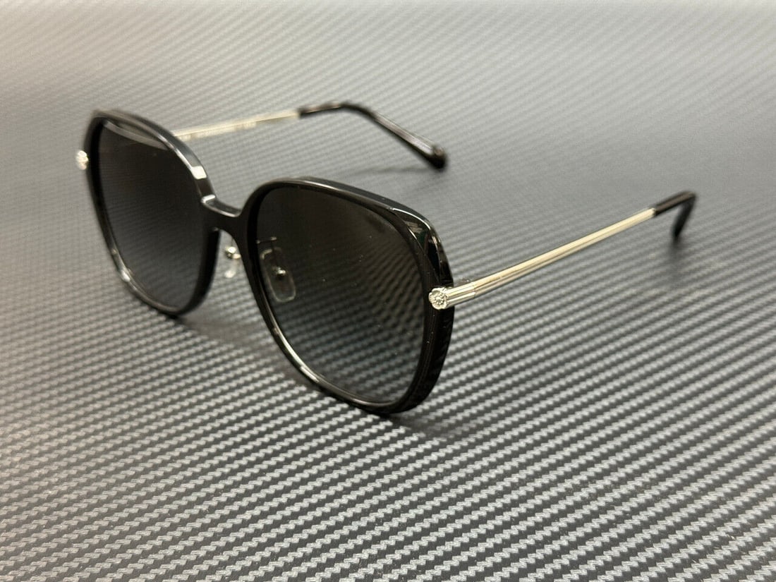 COACH HC8403D Black Grey Gradient 59mm Womens Sunglasses: COACH HC8403D Black Grey Gradient 59mm Womens Sunglasses Stylish COACH HC8403D sunglasses featuring a black frame with a grey gradient tint. Perfect accessory for women looking to combine fashion and 