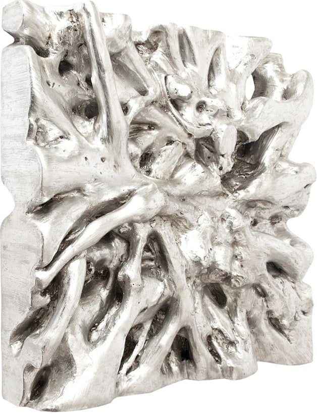 Square Root Wall Art In Silver: Square Root Wall Art In Silver The Cast Naturals Collection highlights our skills at taking an innovative material and making it feel as if it sprang from nature. The Square Root Small Silver Wall Art