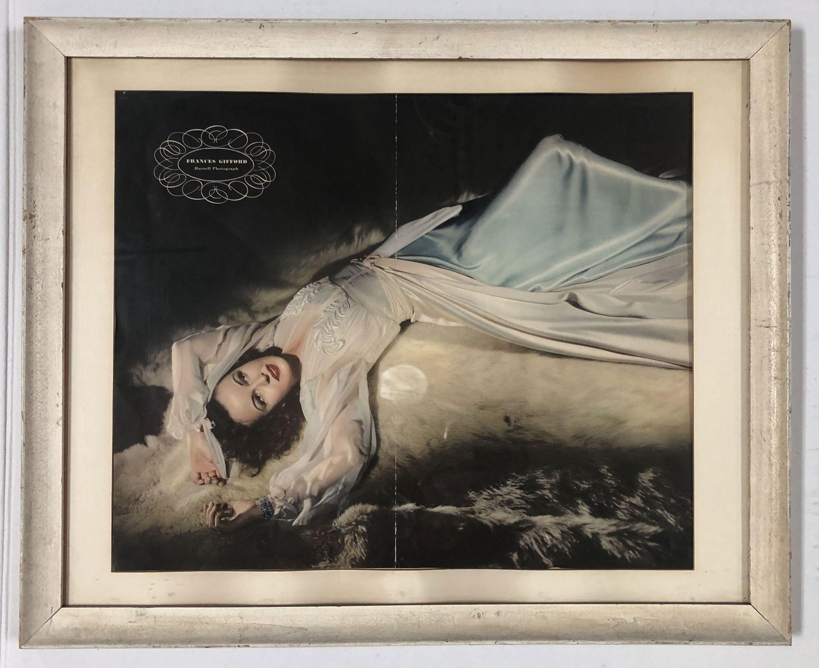 Framed 1942 Frances Gifford Portrait Print by George Hurrell: Framed 1942 Frances Gifford Portrait Print by George Hurrell This framed portrait print features Frances Gifford, captured by renowned photographer George Hurrell. Made from high-quality paper, this a