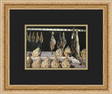 Gustave Caillebotte Display of Chickens and Game Birds Framed Print 12x14in