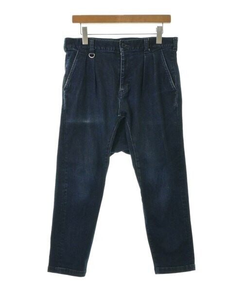 SOPHNET. Indigo Denim Pants Size S for Men: SOPHNET. Indigo Denim Pants Size S for Men Stylish indigo denim pants from SOPHNET. Featuring a tapered fit and pleated front design, these regular size men's pants are perfect for casual wear. The fa