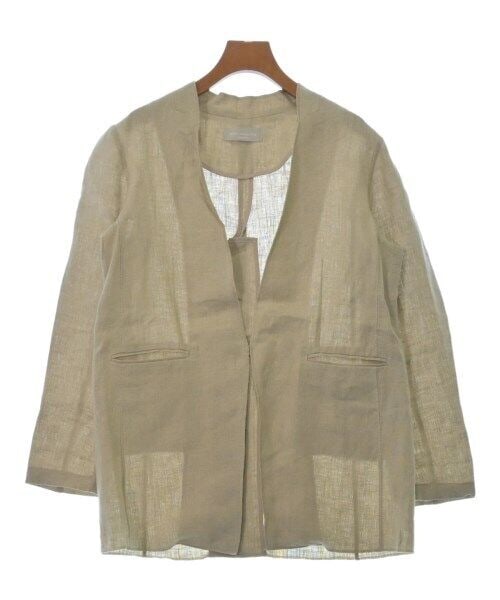 Beige Casual Jacket by Audrey and John Wad, Size L, Excellent Condition: Beige Casual Jacket by Audrey and John Wad, Size L, Excellent Condition This basic beige casual jacket by Audrey and John Wad features a stylish open front design and two front pockets. Perfect for ev