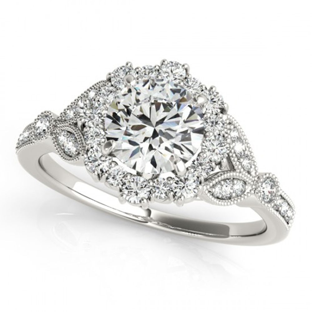 1ctw Diamond Halo Ring 18k White Gold VS/SI Certified: 1 ctw Certified VS/SI Diamond Halo Ring 18k White Gold 1 ctw Certified VS/SI Diamond Halo Ring 18k White Gold Designer Brand Luxury Jewelrymade in the USA Suggested Retail Price: $7900 . Item: Diamond