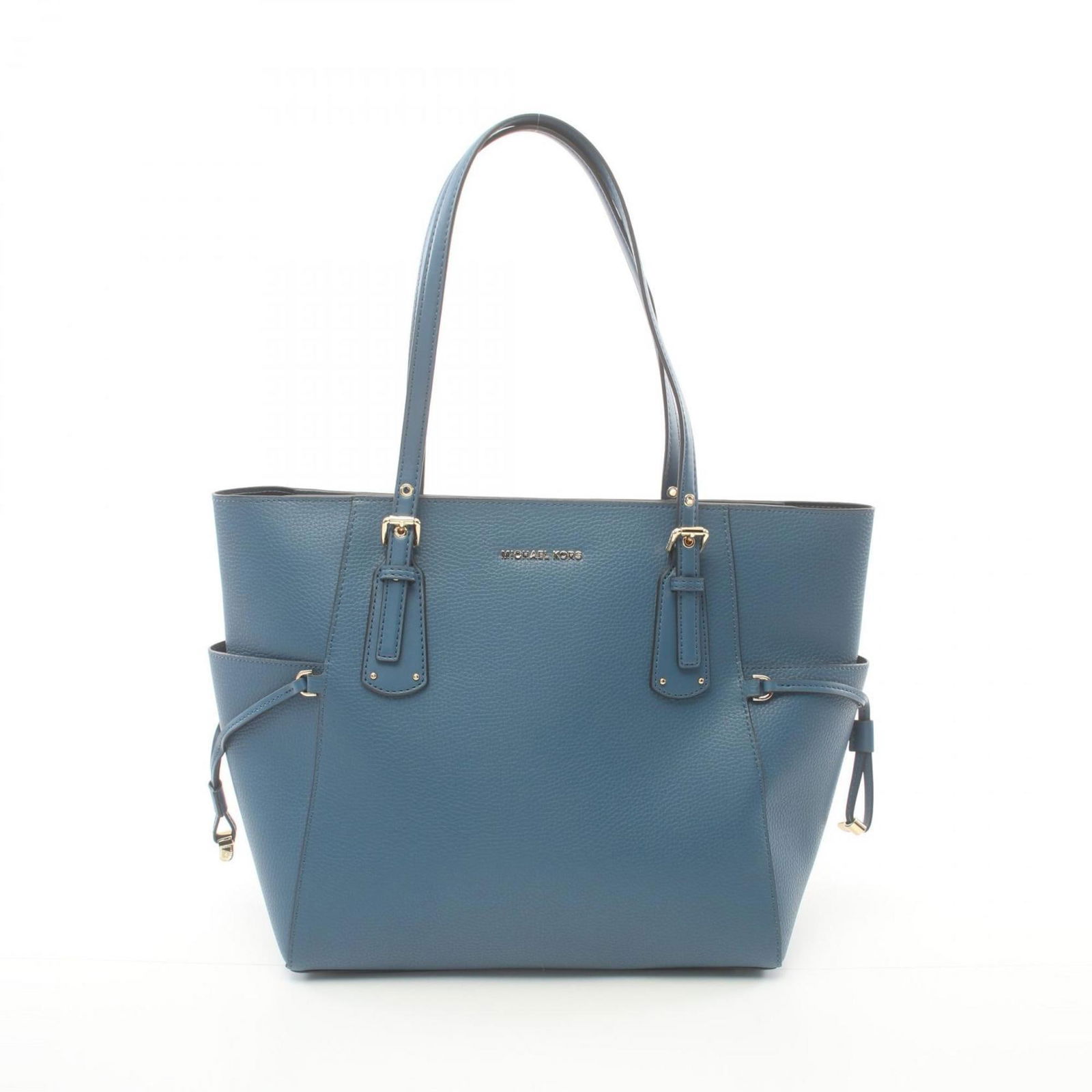 Michael Kors Voyager Tote Bag Leather Women's Blue 28cm x 30cm x 15cm: Michael Kors Voyager Tote Bag Leather Women's Blue 28cm x 30cm x 15cm Michael Kors Voyager Tote Bag crafted from high-quality leather in a vibrant blue color. Designed for women, this tote bag feature