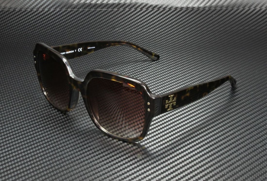 Tory Burch TY7143U 172813 Women's Sunglasses Tortoise Square Brown Gradient 56mm: Tory Burch TY7143U 172813 Women's Sunglasses Tortoise Square Brown Gradient 56mm Discover the Tory Burch TY7143U 172813 Women's Sunglasses featuring a stylish tortoise square design. These sunglasses