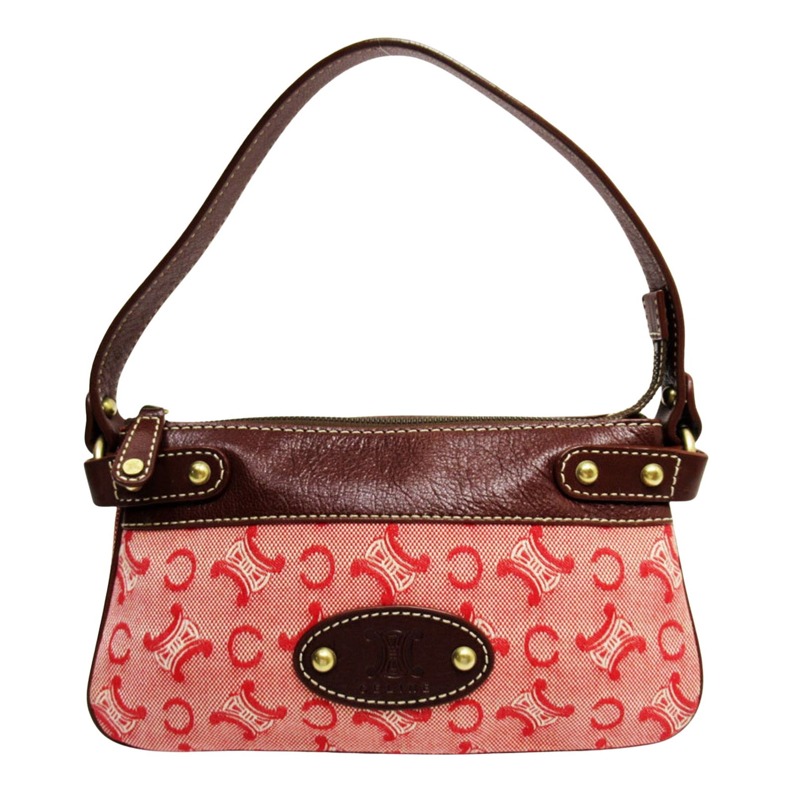 Celine Macadam: Celine Macadam Brand: Celine Model: Macadam Gender: F Color: Red Material: Canvas Dimensions: 15cm x 25cm x 2cm Comments: This Celine Macadam shoulder bag is an elegant accessory designed for women. C