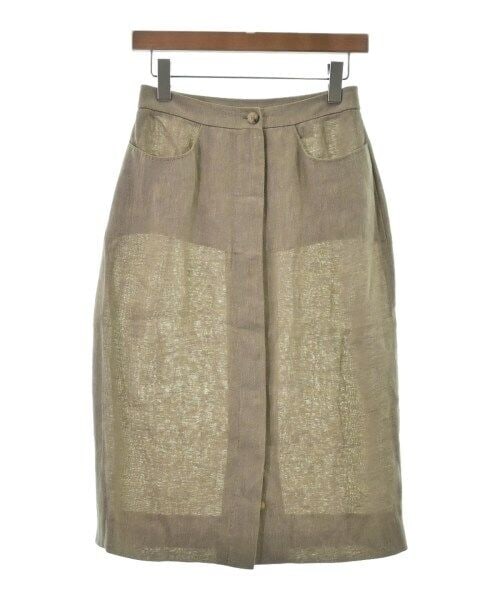 HERMES Beige Maxi Length Skirt Size 36 XS with Button Front and Pockets: HERMES Beige Maxi Length Skirt Size 36 XS with Button Front and Pockets Stylish HERMES maxi length skirt in beige, featuring a button front design and two pockets. This skirt is size 36, approximately