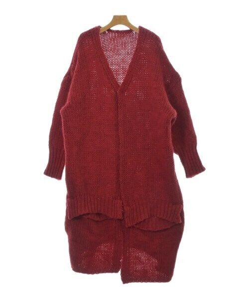 RISMAT by Ys Red Knitted Cardigan Size 2 Regular Women: RISMAT by Ys Red Knitted Cardigan Size 2 Regular Women A stylish red cardigan by RISMAT featuring a loose fit and open front design. This piece is a Size 2 (Approx. Small) and is categorized as regula