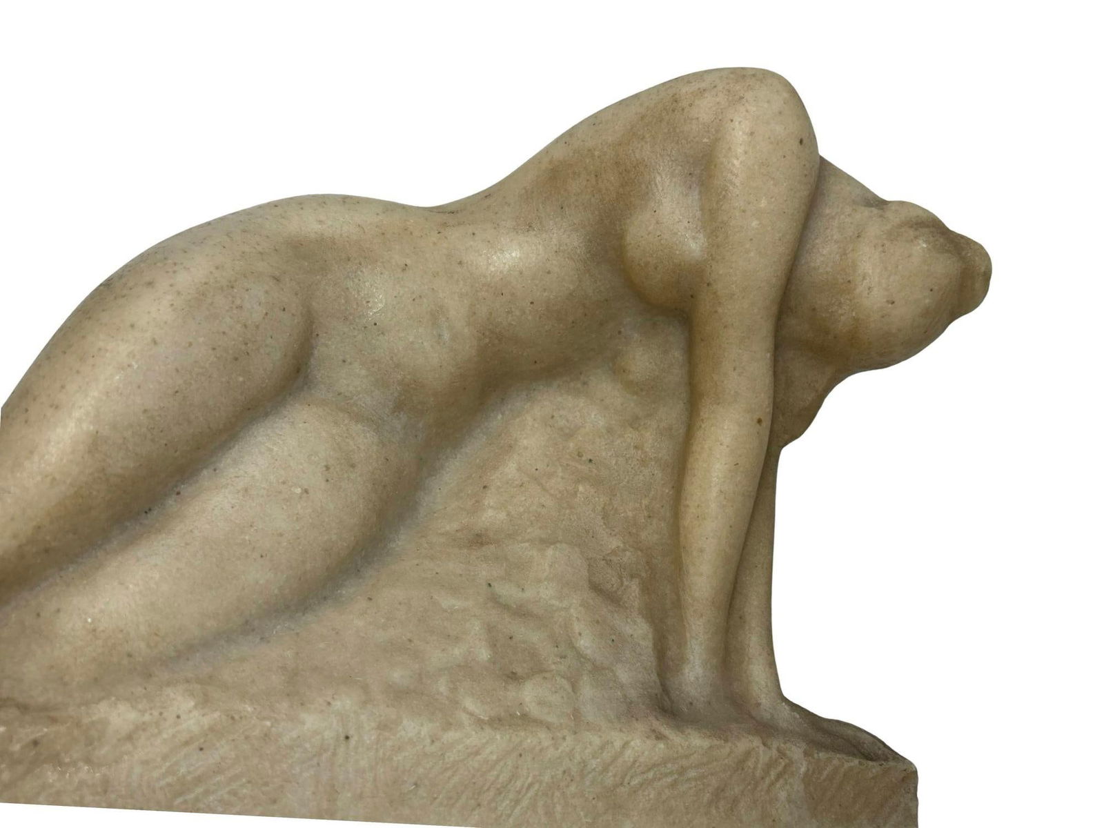 Vincent Glinsky Awakening Stone Female Statue 1930 7in x 13in: Vincent Glinsky Awakening Stone Female Statue 1930 7in x 13in The Awakening Stone Composite Female Statue by Vincent Glinsky features intricate craftsmanship by the artist Vincent Glinsky. This statue