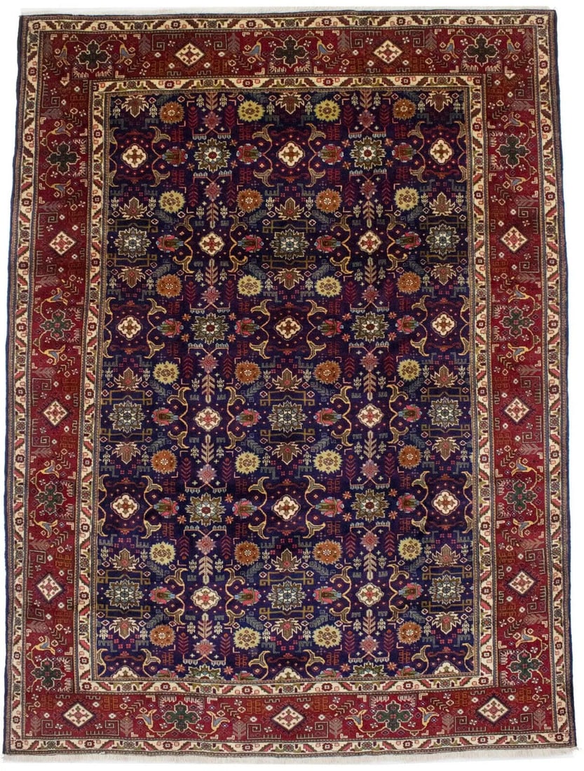 Vintage Handmade Floral Area Rug 10ft x 13ft Wool Carpet: Vintage Handmade Floral Area Rug 10ft x 13ft Wool Carpet Enhance your home decor with this vintage handmade floral area rug, measuring 13 feet by 9.5 feet. Crafted from high-quality wool, this one-of-