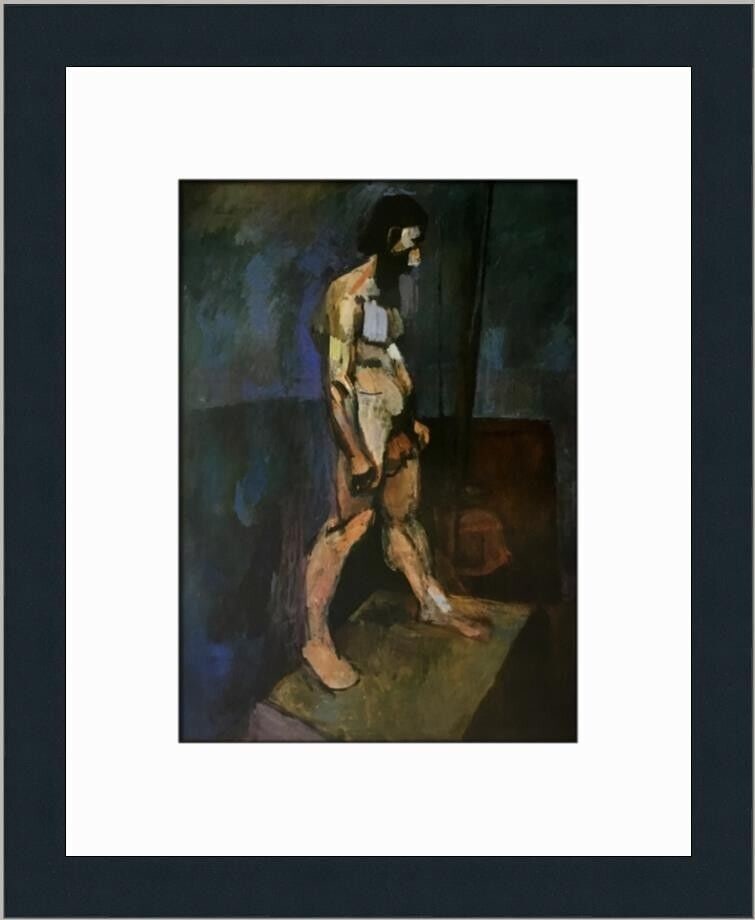 Henri Matisse Standing Nude Male Print Framed 1973 Abstract Expressionism: Henri Matisse Standing Nude Male Print Framed 1973 Abstract Expressionism This custom framed print titled 'Standing Nude Male' by Henri Matisse showcases the artist's abstract expressionism style. Pro