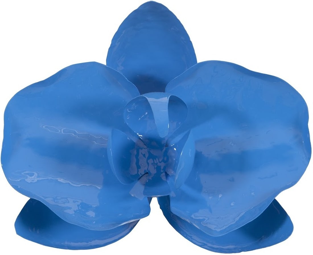 Blue Orchid Flower Wall Sculpture Decorative Accessory: Blue Orchid Flower Wall Sculpture Decorative Accessory Orchids are one of the most highly coveted ornamental flowering plants, symbolizing beauty and strength. This stunning wall sculpture is crafted 
