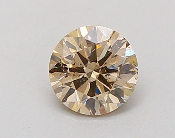 Loose Diamond Round 0.6ct Fancy Light Brown Si1