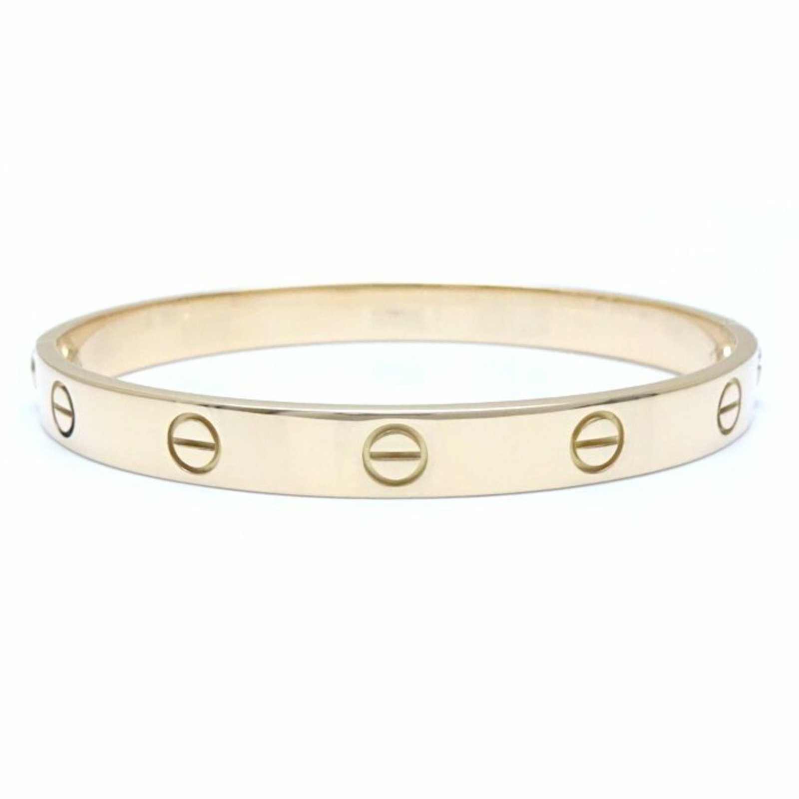 Cartier Love Bracelet Bangle K18YG Yellow Gold Charm Bracelet for Women: Cartier Love Bracelet Bangle K18YG Yellow Gold Charm Bracelet for Women This Cartier Love Bracelet is a charm bracelet crafted from 18K yellow gold. It features a length of 15.5cm and a width of 6.3mm