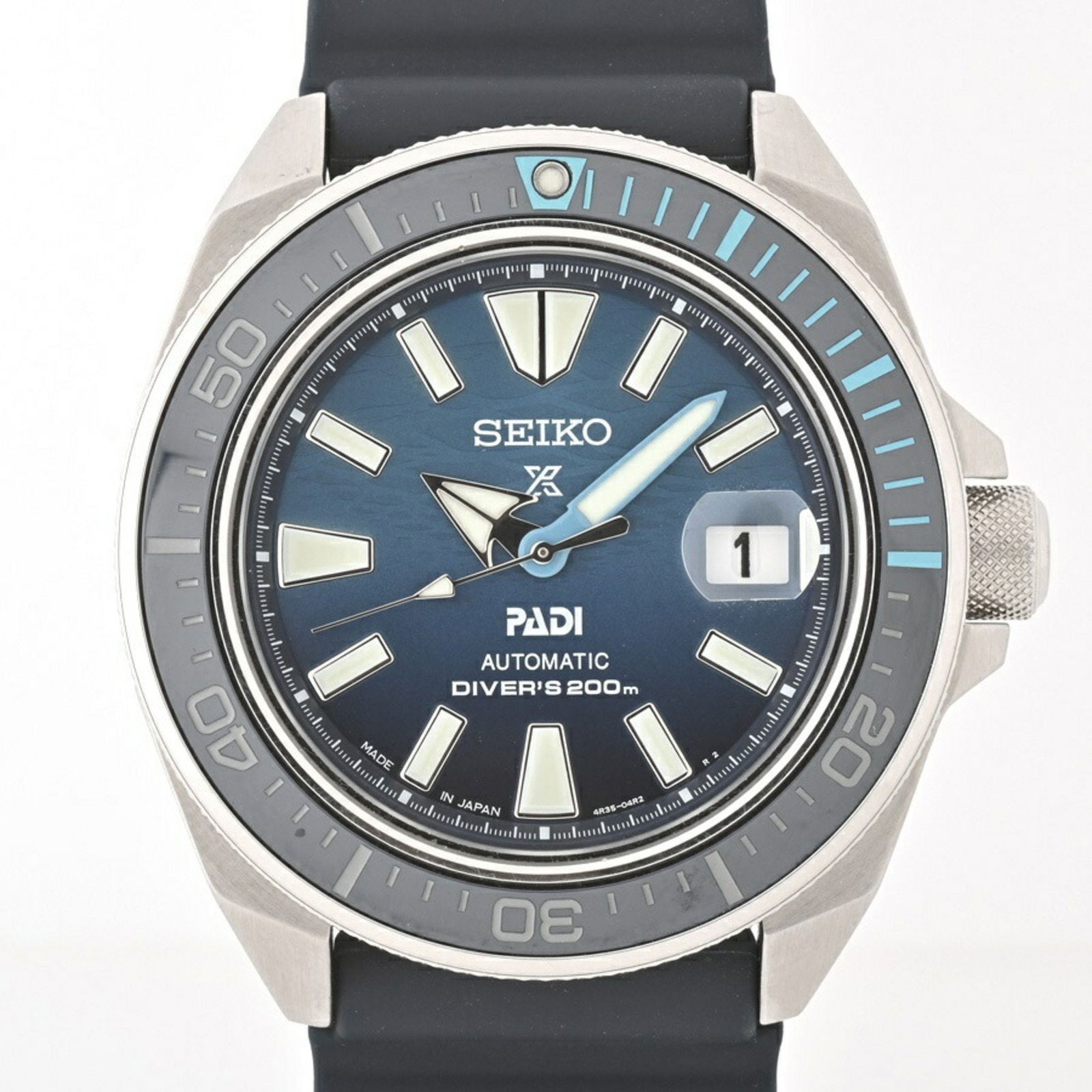 Seiko Prospex Diver Scuba PADI Special Edition Blue Automatic Watch SBDY123: Seiko Prospex Diver Scuba PADI Special Edition Blue Automatic Watch SBDY123 The SEIKO PROSPEX Diver Scuba PADI SPECIAL EDITION Watch SBDY123 features a stainless steel case and a durable rubber band,