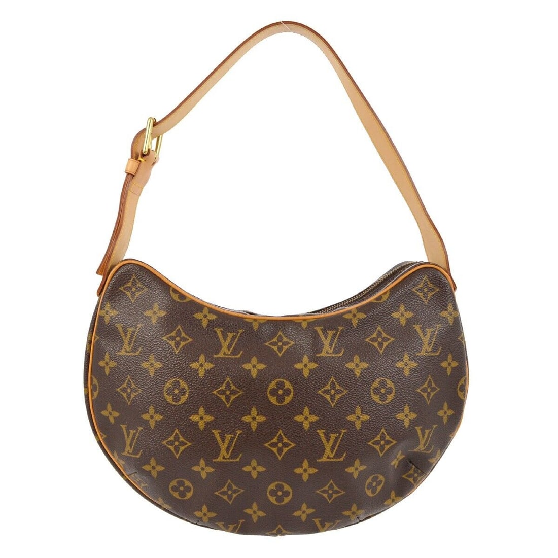 Louis Vuitton Monogram Croissant MM Hobo Handbag in Brown: Louis Vuitton Monogram Croissant MM Hobo Handbag in Brown Bag Width: 12.2. Pattern: Monogram. Bag Height: 8.3. Closure: Zip. Occasion: Casual. Size: Medium. Handle Style: Top Handle. Lining Material: 