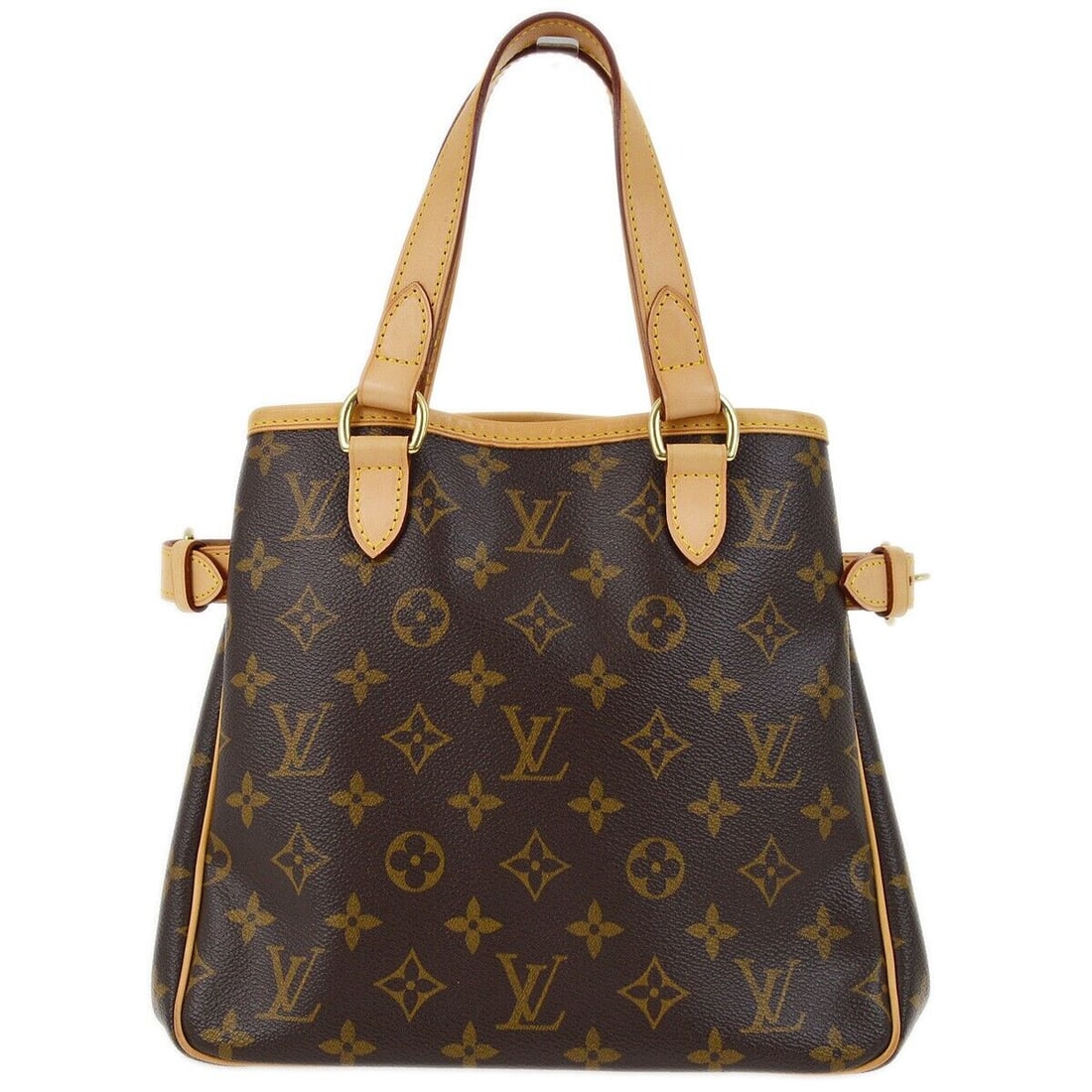 Louis Vuitton Monogram Batignolles Tote Handbag in Brown Canvas with Double Handles: Louis Vuitton Monogram Batignolles Tote Handbag in Brown Canvas with Double Handles This vintage Louis Vuitton Batignolles Tote handbag features an iconic Monogram canvas exterior in brown, complement