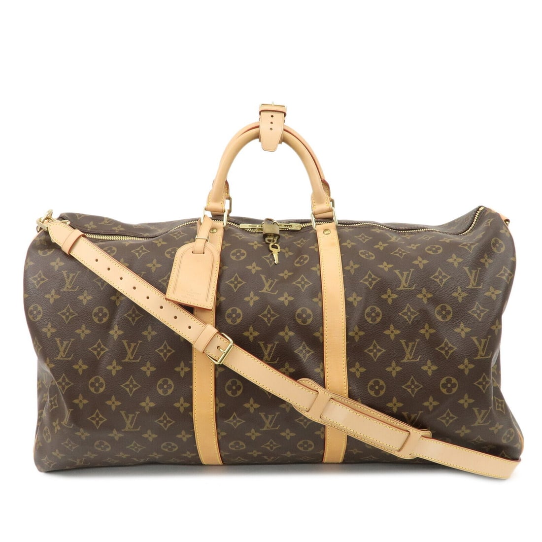 Louis Vuitton Monogram Keep All Bandouliere 60 Bag M41412 Used F/S: Louis Vuitton Monogram Keep All Bandouliere 60 Bag M41412 Used F/S Type: Boston Bag Size: : Large Material: : Monogram Canvas Nume Leather Features: Louis Vuitton Monogram Keep All Bandouliere 60 Bag 