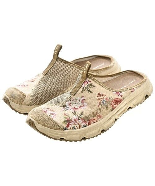 Men's Salomon Beige Sandals Size 11.4 Inches Outdoor Wear: Men's Salomon Beige Sandals Size 11.4 Inches Outdoor Wear Salomon Sandals in a beige color, featuring a size of 29 cm (approximately 11.4 inches) for men's footwear. The sandals show reasonable wear a