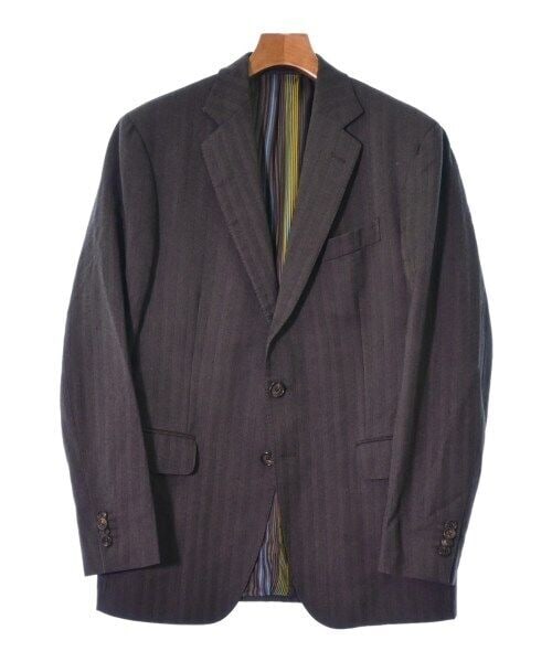 ETRO Blazer Brown Navy Stripe Pattern Size 48 Regular Fit: ETRO Blazer Brown Navy Stripe Pattern Size 48 Regular Fit ETRO Tailored Jacket in a striking Brown and Navy stripe pattern, size 48 (Approx. L). This blazer features a regular fit, designed for the Fa