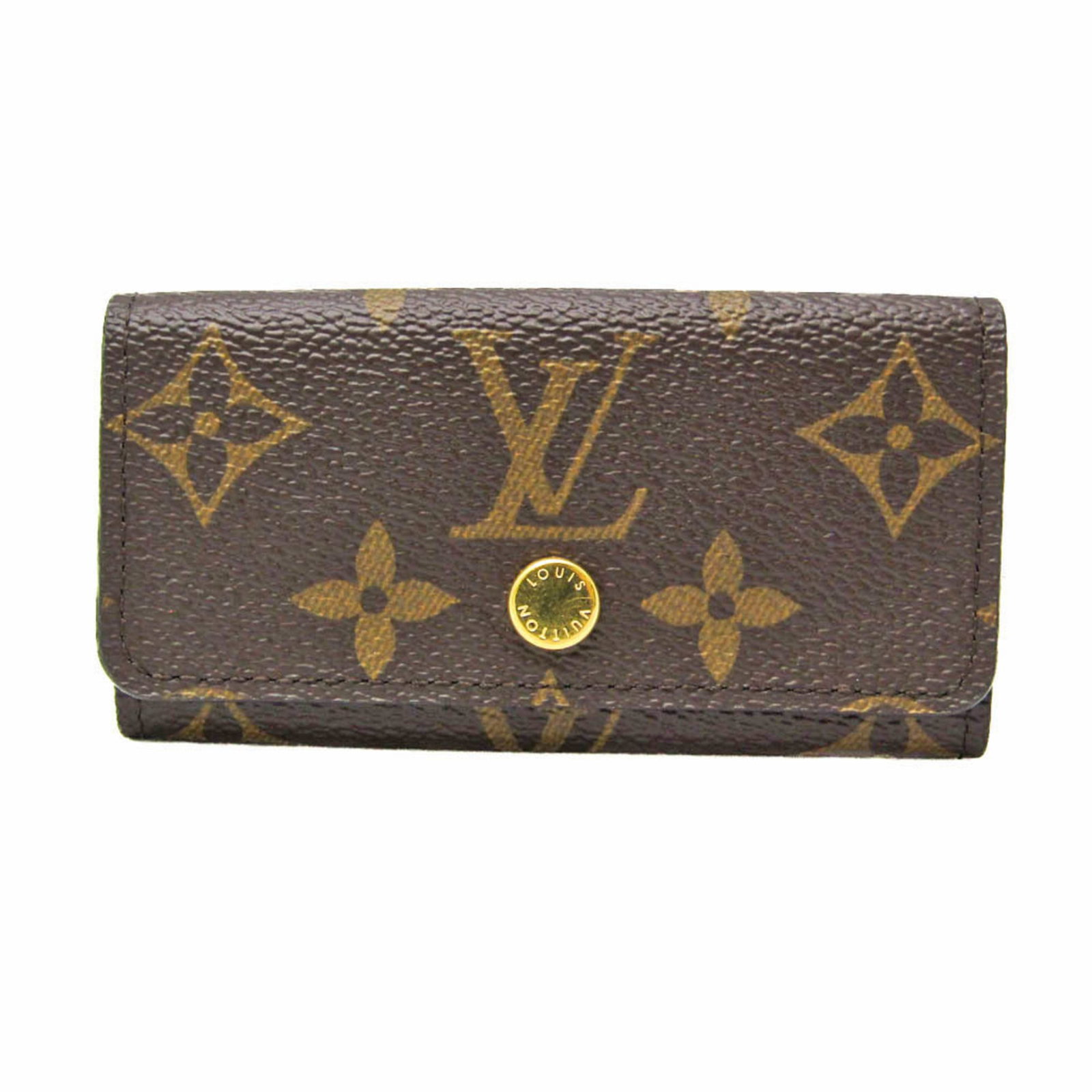 Louis Vuitton Monogram Multicles 4 Key Case for Men and Women: Louis Vuitton Monogram Multicles 4 Key Case for Men and Women This Louis Vuitton Multicles 4 key case is crafted from the iconic Monogram material and is designed for both men and women. It features a