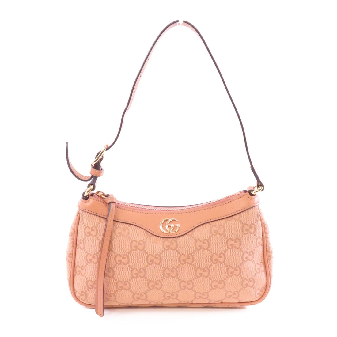 GUCCI GG Canvas Pink Ophidia Small Shoulder Bag 5.5in Height: GUCCI GG Canvas Pink Ophidia Small Shoulder Bag 5.5in Height This GUCCI Ophidia Small Shoulder Bag is crafted from GG canvas in a stylish pink color. With dimensions of 5.5 inches in height, 2.4 inche