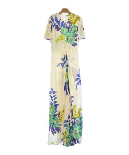 ETRO One-Piece Dress Floral Pattern Size 44 Blue Green Yellow: ETRO One-Piece Dress Floral Pattern Size 44 Blue Green Yellow ETRO Dress featuring a vibrant flower pattern in a combination of white, blue, green, yellow, and other colors. This one-piece dress is de