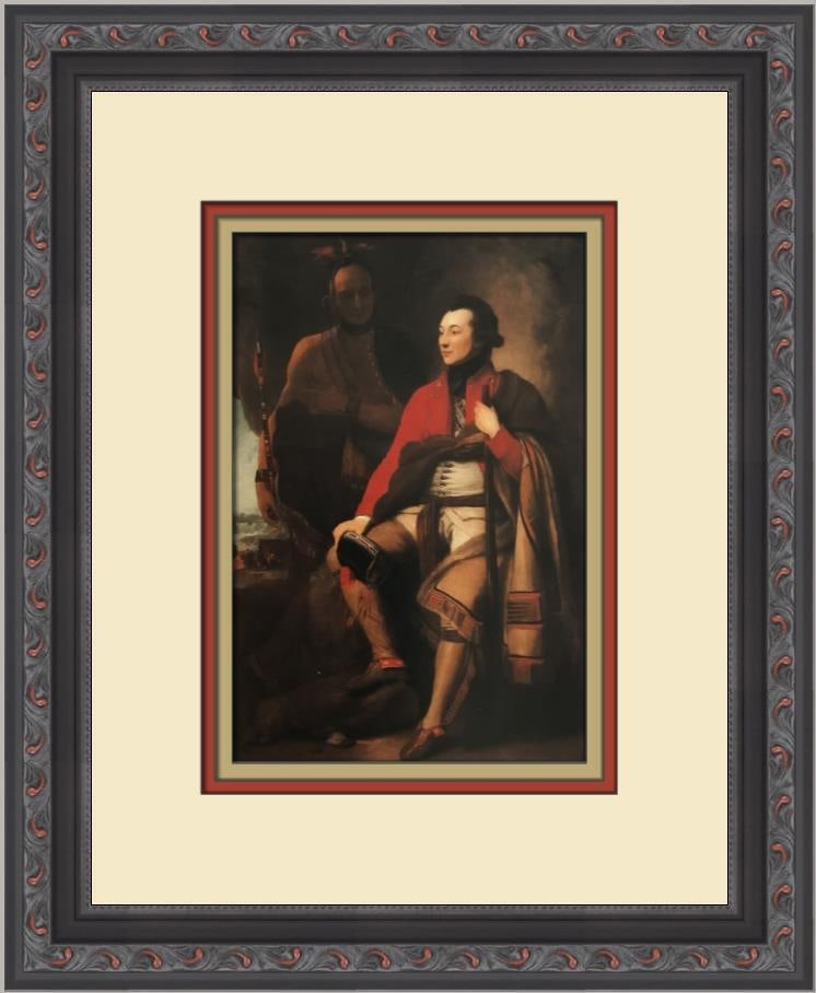 Benjamin West Colonel Guy Johnson Custom Framed Realism Print 14x11: Benjamin West Colonel Guy Johnson Custom Framed Realism Print 14x11 This custom framed print titled "Colonel Guy Johnson" by artist Benjamin West showcases a realism style. The print, produced as an o