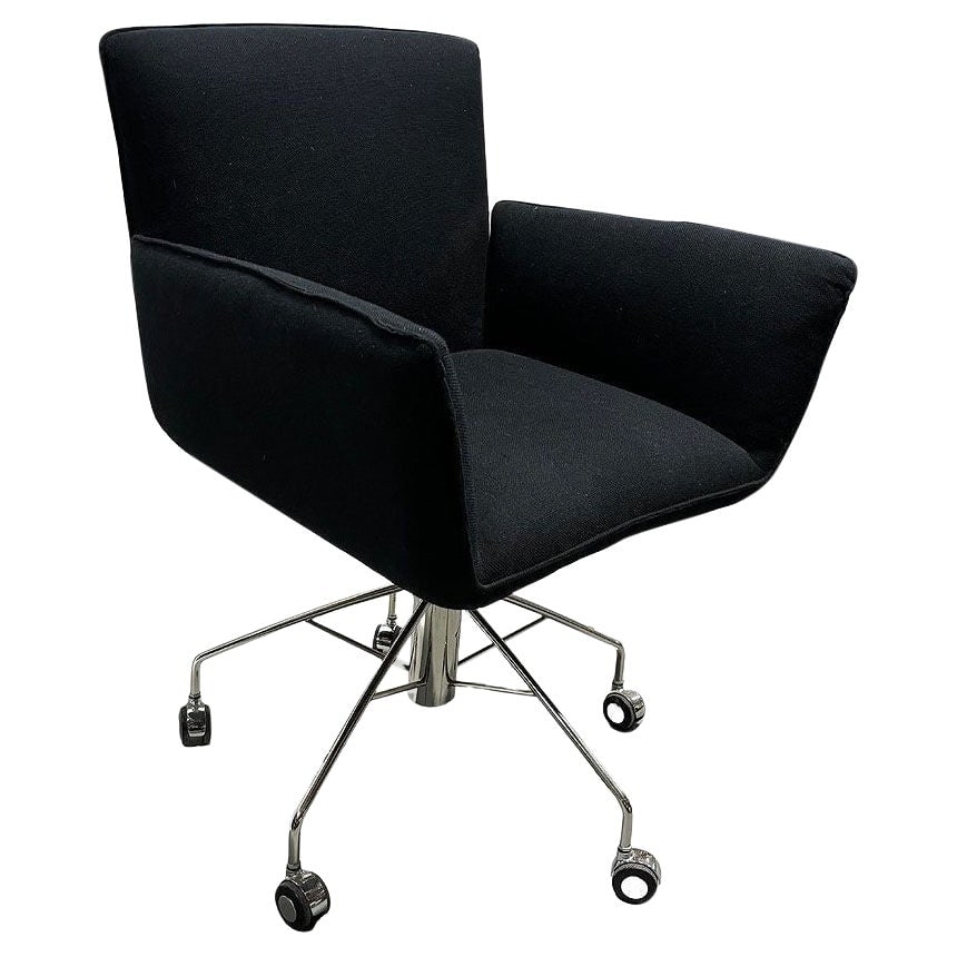 Dakota Jackson Scatter Chrome Fabric Swivel Desk Chair 36 inches High: Dakota Jackson Scatter Chrome Fabric Swivel Desk Chair 36 inches High This Dakota Jackson "Scatter" Polished Steel Chrome Swivel Desk Chair features a sleek design by the renowned designer Dakota Jack
