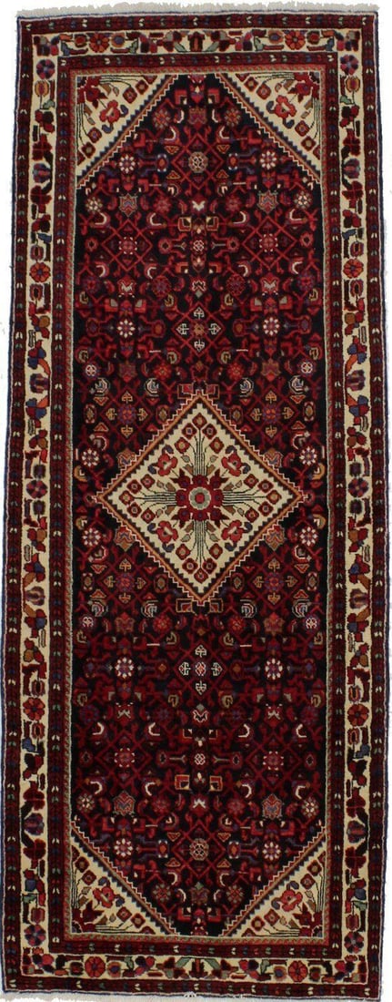 Handmade Vintage Tribal Oriental Wool Runner Rug Wide Hallway Kitchen 4x10 ft: Handmade Vintage Tribal Oriental Wool Runner Rug Wide Hallway Kitchen 4x10 ft Free continental US Shipping Type: Runners Size: 3'9 x 9'10 Color: Dark Purple-navy Cream Red Orange Green etc Weave: Hand