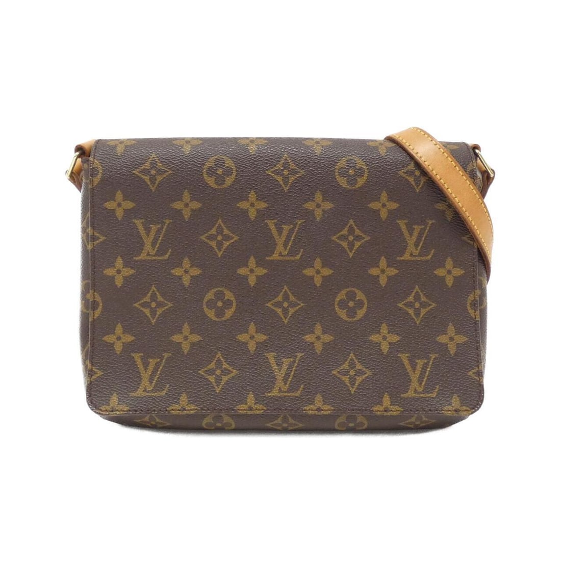LOUIS VUITTON Monogram Musette Tango Shoulder Bag MARRON GOLD Coated Canvas: LOUIS VUITTON Monogram Musette Tango Shoulder Bag MARRON GOLD Coated Canvas This LOUIS VUITTON Monogram Musette Tango M51257 Shoulder bag is expertly crafted from coated canvas in a MARRON GOLD color,