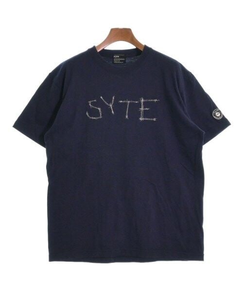 SYTE Navy Blue T-Shirt with Embroidered Logo, Size L: SYTE Navy Blue T-Shirt with Embroidered Logo, Size L This stylish SYTE T-shirt features a basic design in navy blue. It is crafted from quality material, perfect for everyday wear. Size is Women's L,