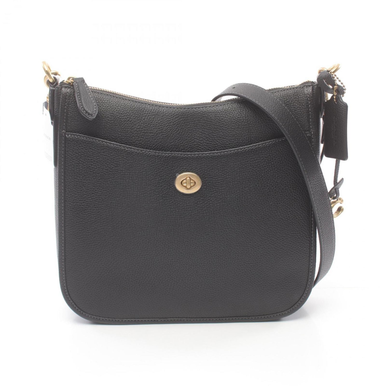 Coach CHAISE Leather Shoulder Bag Women's Black 23cm x 26cm: Coach CHAISE Leather Shoulder Bag Women's Black 23cm x 26cm The Coach CHAISE Shoulder Bag is a stylish and functional accessory for women. Crafted from high-quality leather, this shoulder bag features