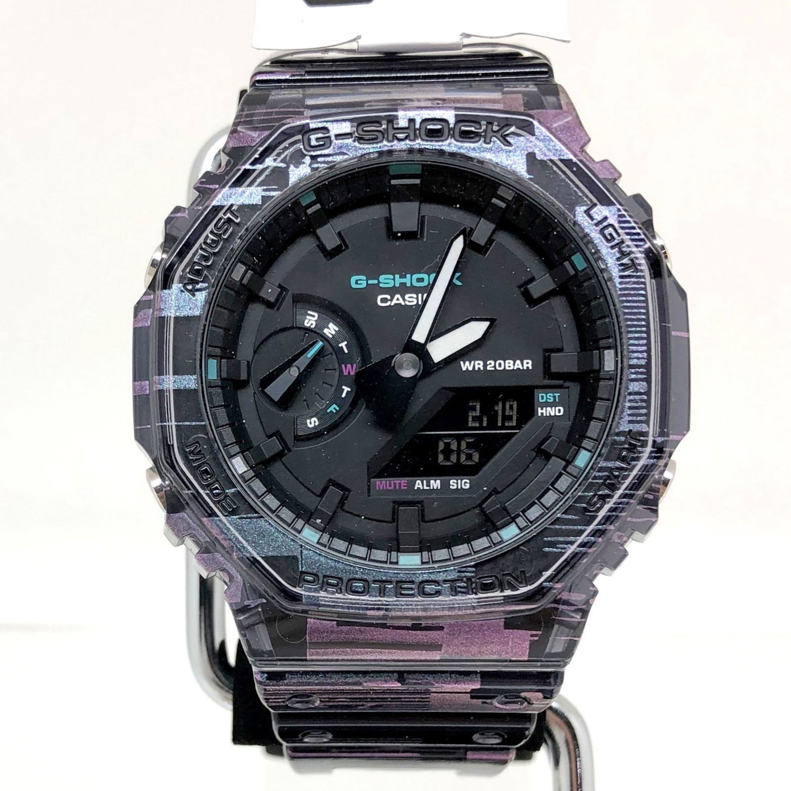 CASIO G-SHOCK GA-2100NN-1AJF Men's Octagon Analog Digital Watch: CASIO G-SHOCK GA-2100NN-1AJF Men's Octagon Analog Digital Watch Introducing the CASIO G-SHOCK Watch GA-2100NN-1AJF, a striking timepiece designed for men. This wristwatch features a unique bug design