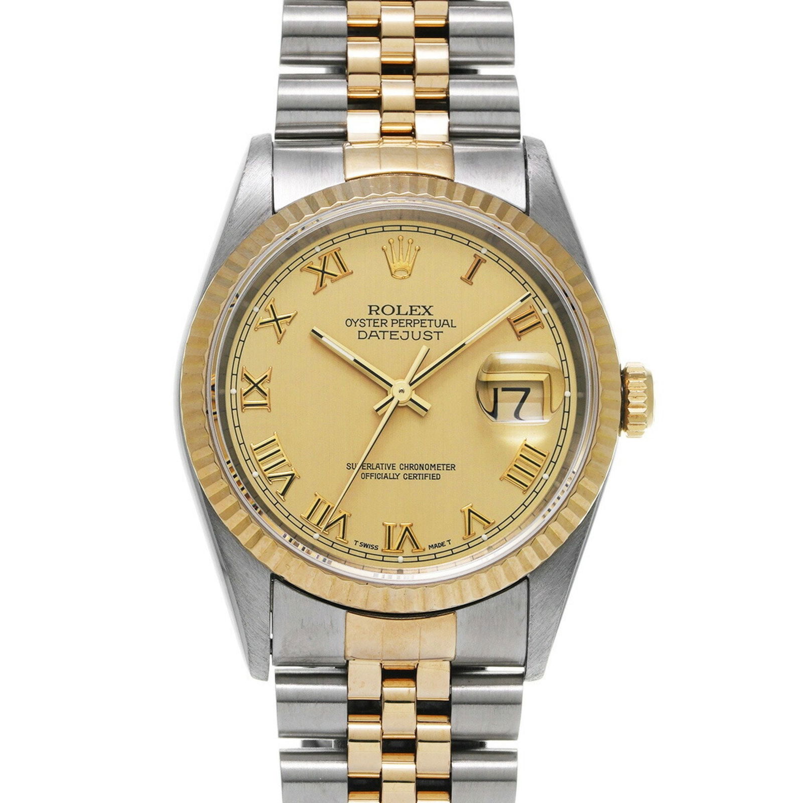 ROLEX Rolex Datejust 16233 Men's Watch Automatic: ROLEX Rolex Datejust 16233 Men's Watch Automatic Brand: Rolex Type: Wristwatch Gender: Men Material (Case): Stainless steel Yellow gold Material (Band): Stainless steel Yellow gold Color (Dial): Champ