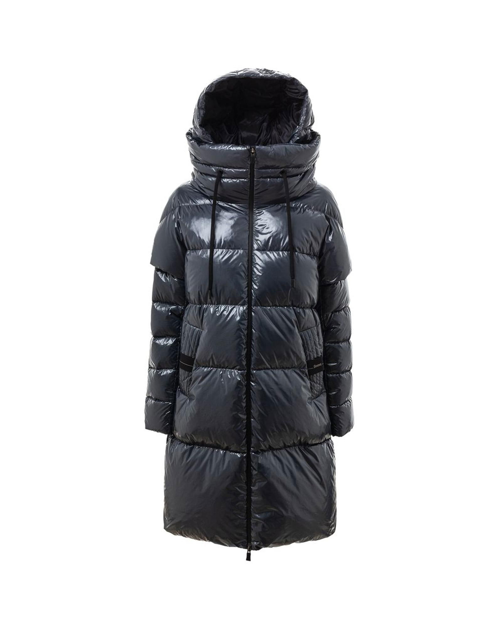 Herno Polyamide Jacket & Coat: Herno Polyamide Jacket & Coat Elevate your outerwear collection with this Blue Polyamide Jacket & Coat designed exclusively for women. Crafted from high-quality polyamide this piece combines style and