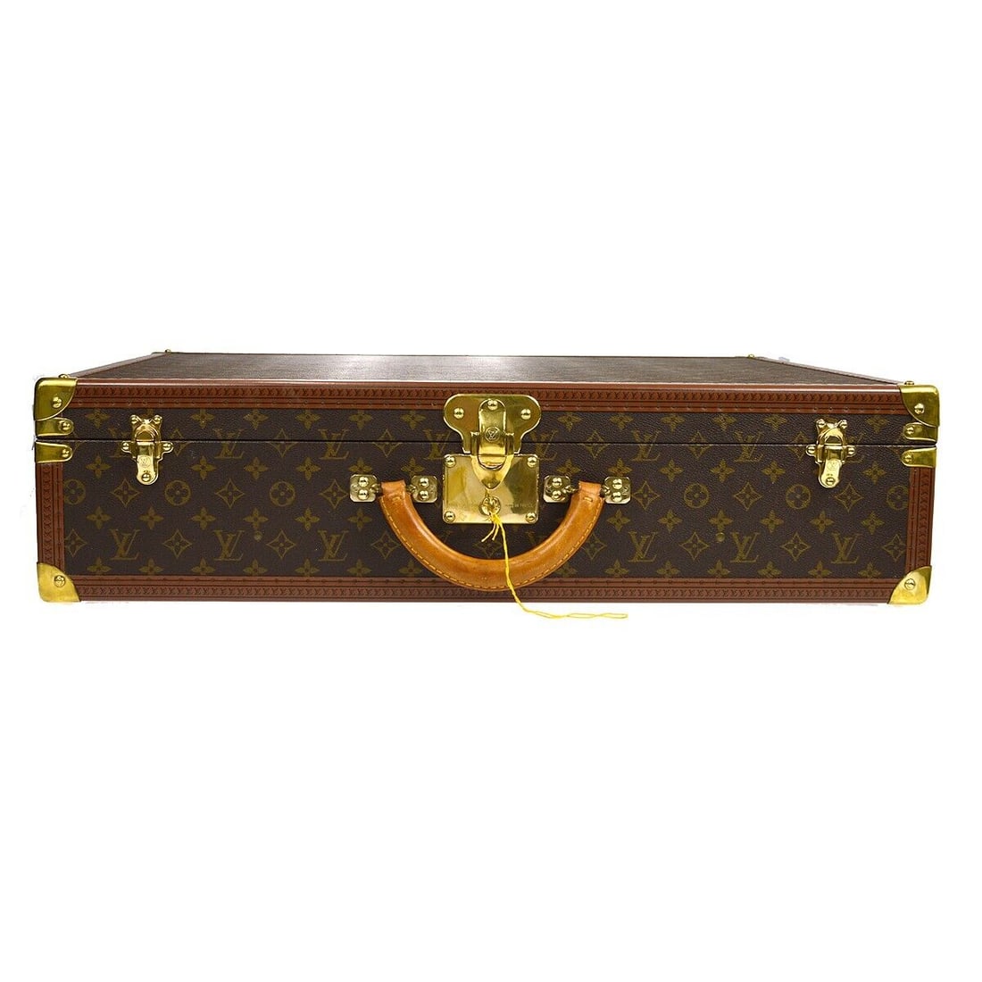 Louis Vuitton Bisten 70 Monogram Canvas Trunk Bag 28x9x18 inches: Louis Vuitton Bisten 70 Monogram Canvas Trunk Bag 28x9x18 inches The LOUIS VUITTON BISTEN 70 TRUNK HARD CASE BAG is a stylish and functional piece of luggage. This extra-large trunk bag features a top